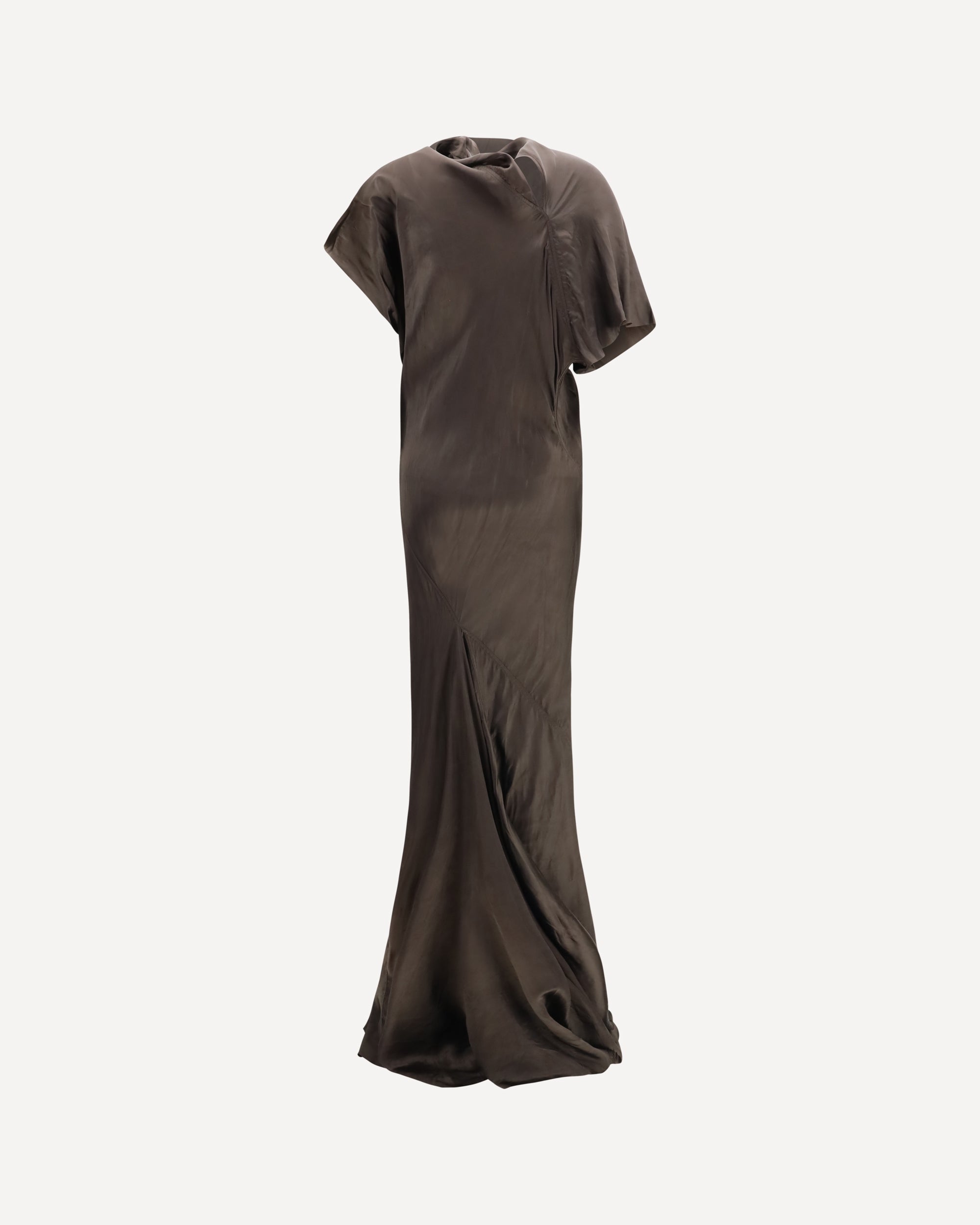 rick owens cut out dress Cutout gathered jersey top - black