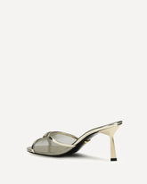 Sandali con logo triangolare - ARGENTO | Base Blu