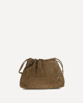 Suede Pouch Bag - BROWN | Base Blu