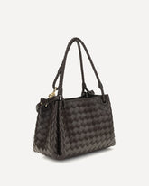 Intrecciato Shoulder Bag - BROWN | Base Blu