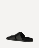 Leather Sandals - BLACK | Base Blu