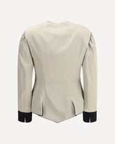 Tailored Silk Jacket - SILVER | Base Blu