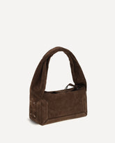 Borsa a Mano Box East West piccola - MARRONE | Base Blu