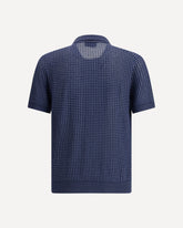 Silk Polo Shirt - BLUE | Base Blu