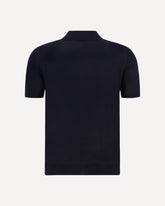Virgin wool Polo Shirt - BLACK | Base Blu