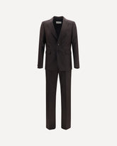 Abito in lana Chevron - MARRONE | Base Blu