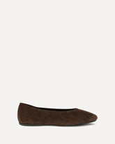 Suede leather Ballerinas - BROWN | Base Blu