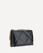 Kira Diamond Small Shoulder Bag - BLACK | Base Blu