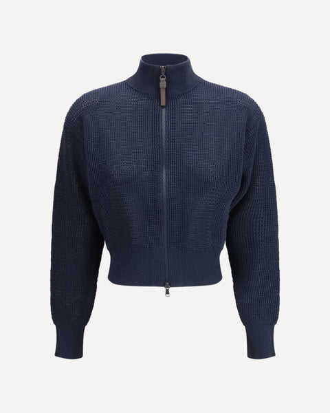 BRUNELLO CUCINELLI Cotton enhanced with all-over lurex detailing