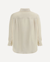 Shirt with Bow Collar - CREAM | Base Blu