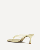 Flowe leather and rubber heeled Sandals - CREAM | Base Blu