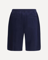 Shorts in cotton cashmere and silk - BLUE | Base Blu
