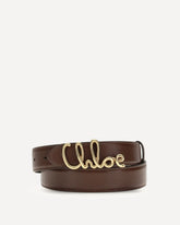 Iconic leather Belt - BROWN | Base Blu