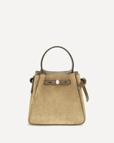 Romy suede Bucket Bag - BEIGE | Base Blu