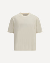 T-shirt con logo Golden reverse in rilievo  - CREMA  | Base Blu