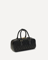 Borsa a Mano Arcadie in pelle matelassé - NERO | Base Blu