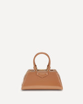Antigona East-West small Handbag - BROWN | Base Blu