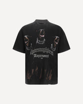 Maxi print T-Shirt - BLACK | Base Blu