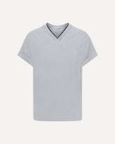 Cotton T-shirt with embellishments - WHITE | Base Blu