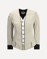 Tailored Silk Jacket - SILVER | Base Blu