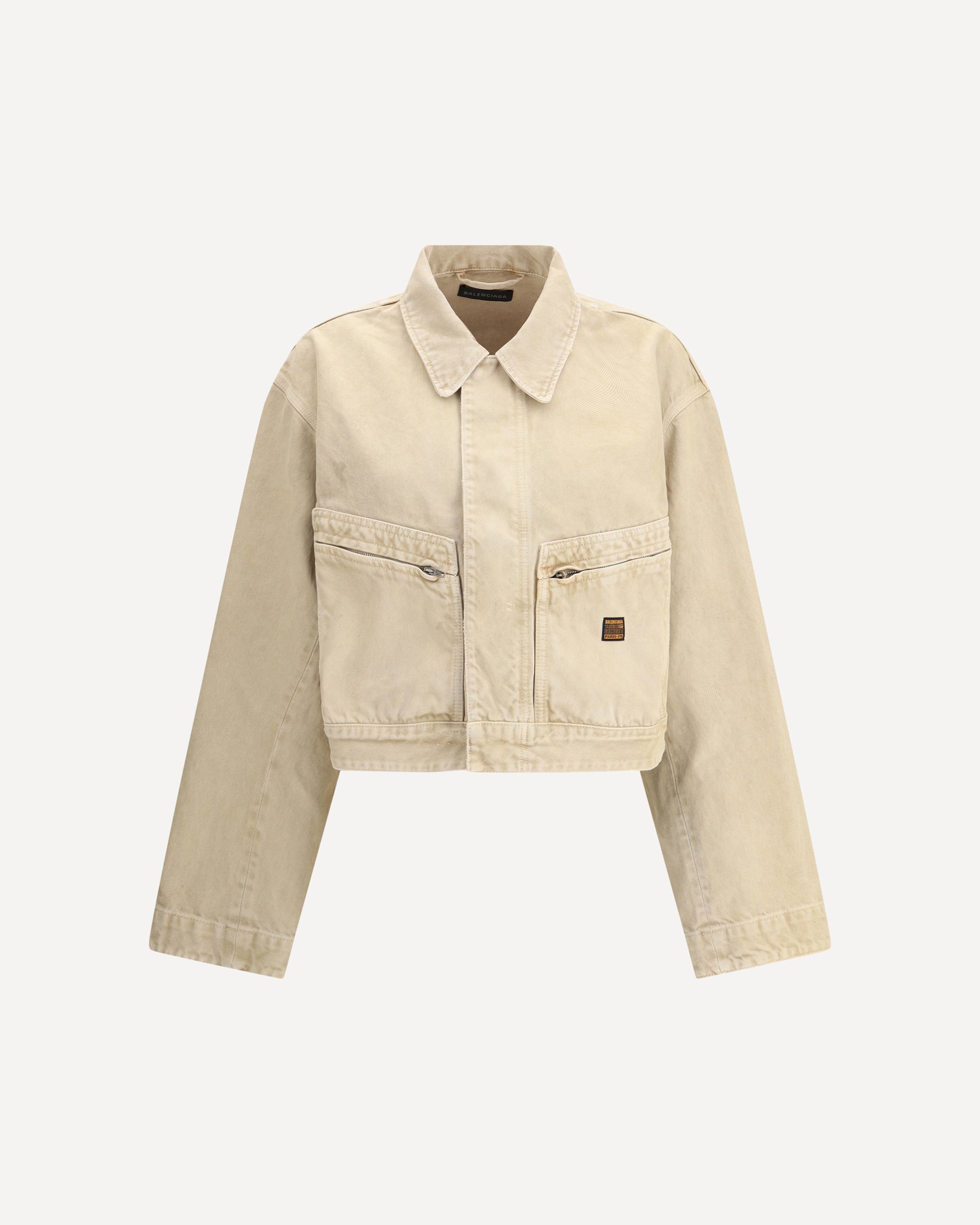 BALENCIAGA Workwear crop Jacket BEIGE | Base Blu