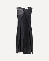 Virgin Wool Midi Dress - BLACK | Base Blu