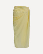Pareo Skirt in stretch muslin - YELLOW | Base Blu
