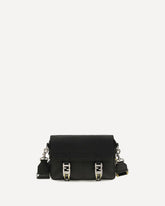 Flow Romano leather Crossbody Bag - BLACK | Base Blu