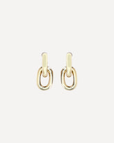 Double XL Link Earrings - GOLD | Base Blu