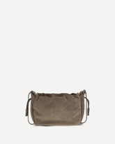 Suede Shoulder Bag - BROWN | Base Blu