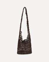 Coronado Bag Wood Beads - BROWN | Base Blu
