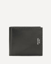 Antiqued leather Wallet - BLACK | Base Blu