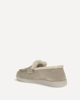 Suede Loafers - BEIGE | Base Blu