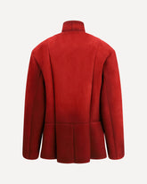 Bonded suede Jacket - RED | Base Blu