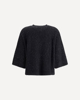 Sequins wool Sweater - BLACK | Base Blu
