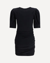 Mini Dress in stretch cotton - BLACK | Base Blu