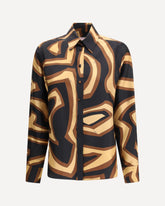 Printed Silk Shirt - MULTICOLOUR | Base Blu