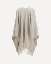 Poncho aperto - CREMA  | Base Blu