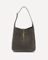 Le 5 à 7 small suede Shoulder Bag - GREY | Base Blu