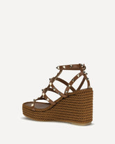 Zeppe Rockstud Torchon 95 - MARRONE | Base Blu