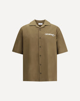 Camicia da bowling in Popeline  - VERDE | Base Blu