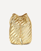 Pompom Double Jumps Bucket Bag - GOLD | Base Blu