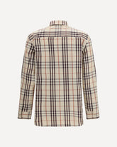 Regular fit check cotton Shirt - BEIGE | Base Blu