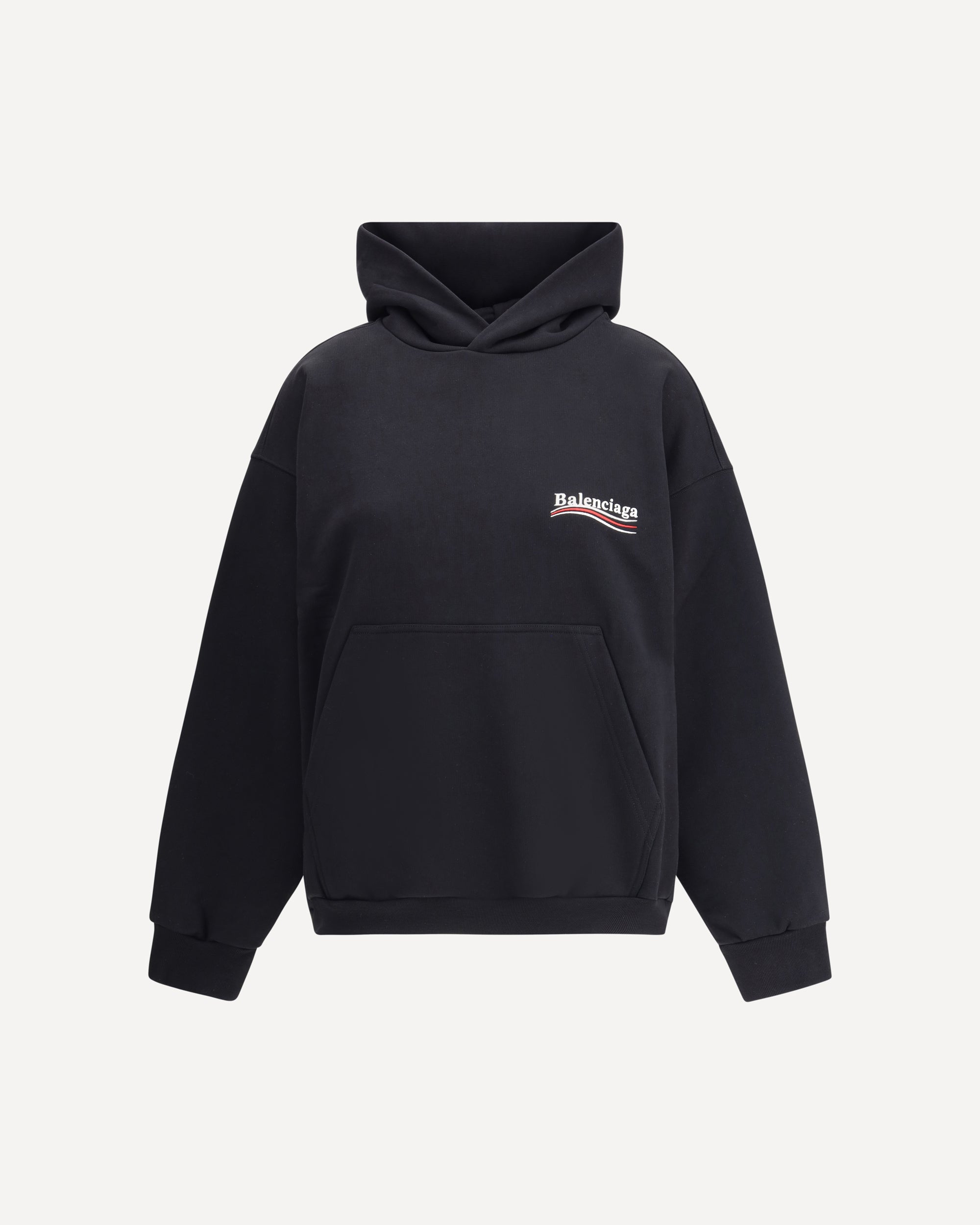 BALENCIAGA Logoed Hoodie BLACK | Base Blu