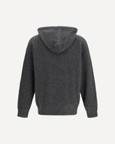 Cashmere and silk hooded Sweater - GREY | Base Blu