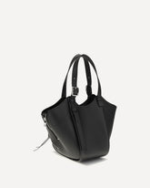 Hammock Flip leather Handbag - BLACK | Base Blu