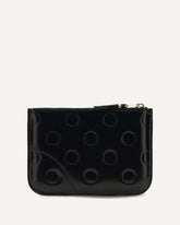 Coin Purse with embossed polka dot print - BLACK | Base Blu