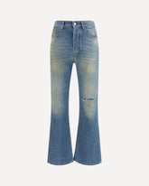 Slash flared distressed Jeans - LIGHT BLUE | Base Blu