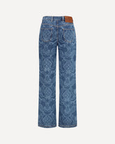 Ornamental jacquard denim Jeans - BLUE | Base Blu