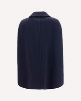 Wool and cashmere Cape - BLUE | Base Blu